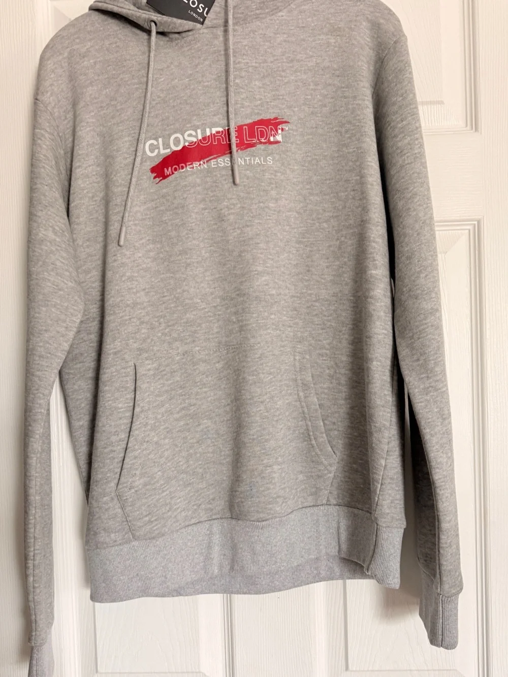 Gray Logo Hoodie - Modern Essentials